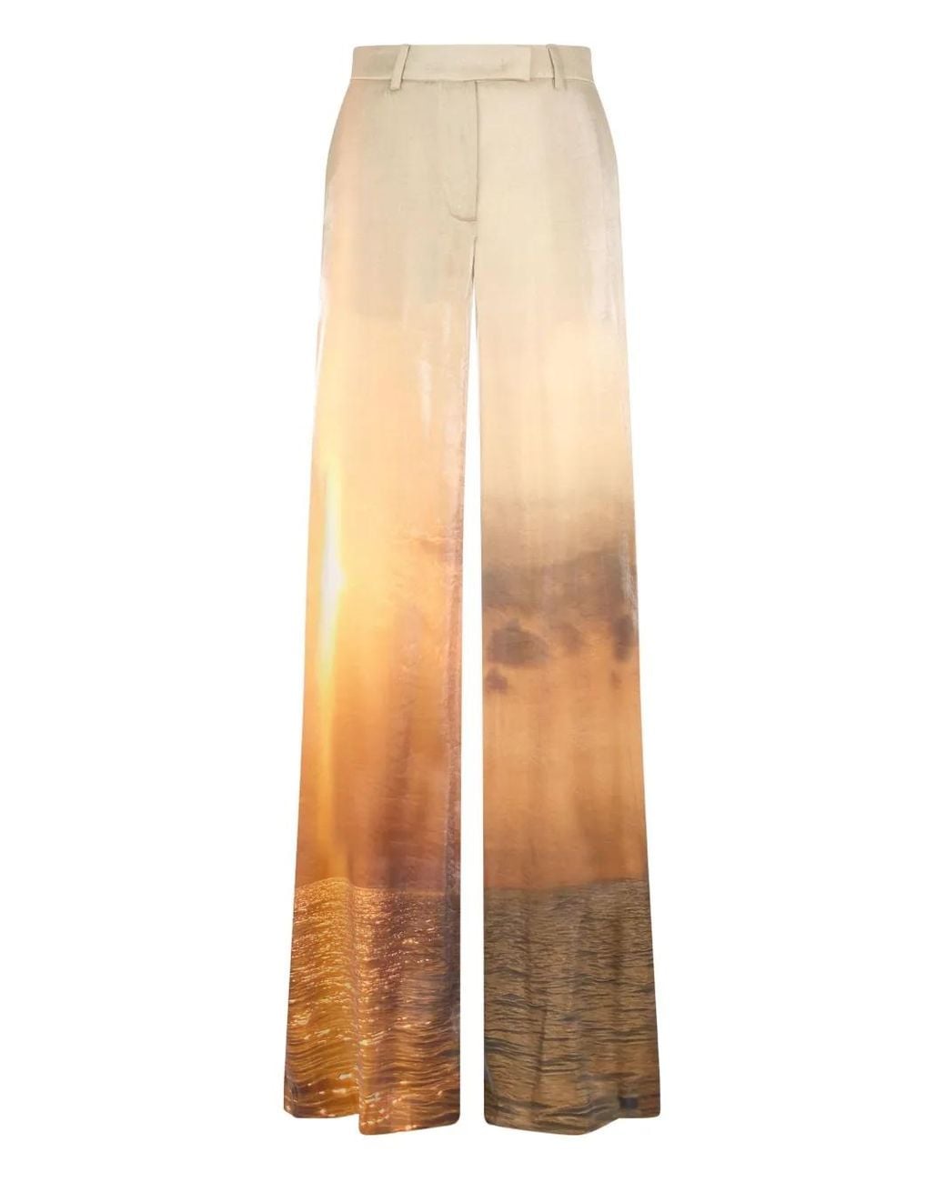 Roberto Cavalli Natural Printed Trousers