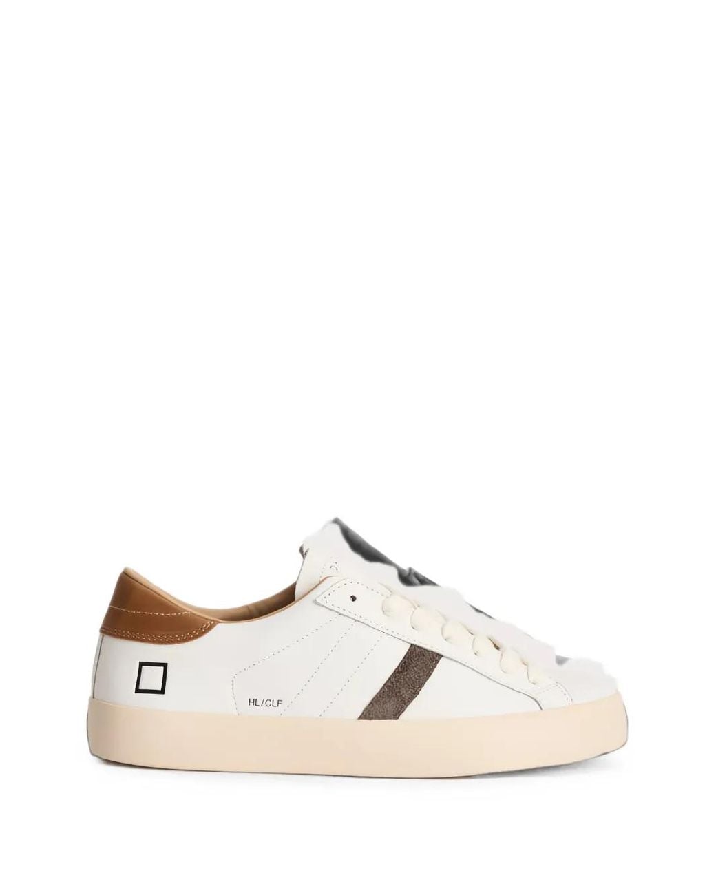 Date Natural Hill Suede-Panelled Leather Sneakers for men