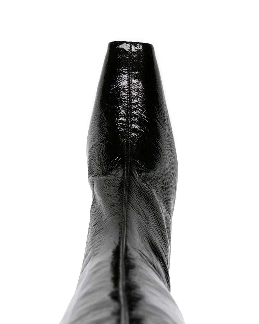 Courreges Black 85Mm High-Shine Thigh-Length Boots