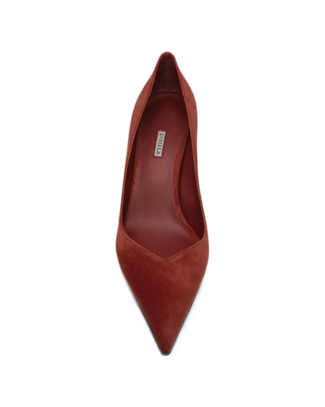 Le Silla Red Vivienne Suede Pointed-Toe Pumps