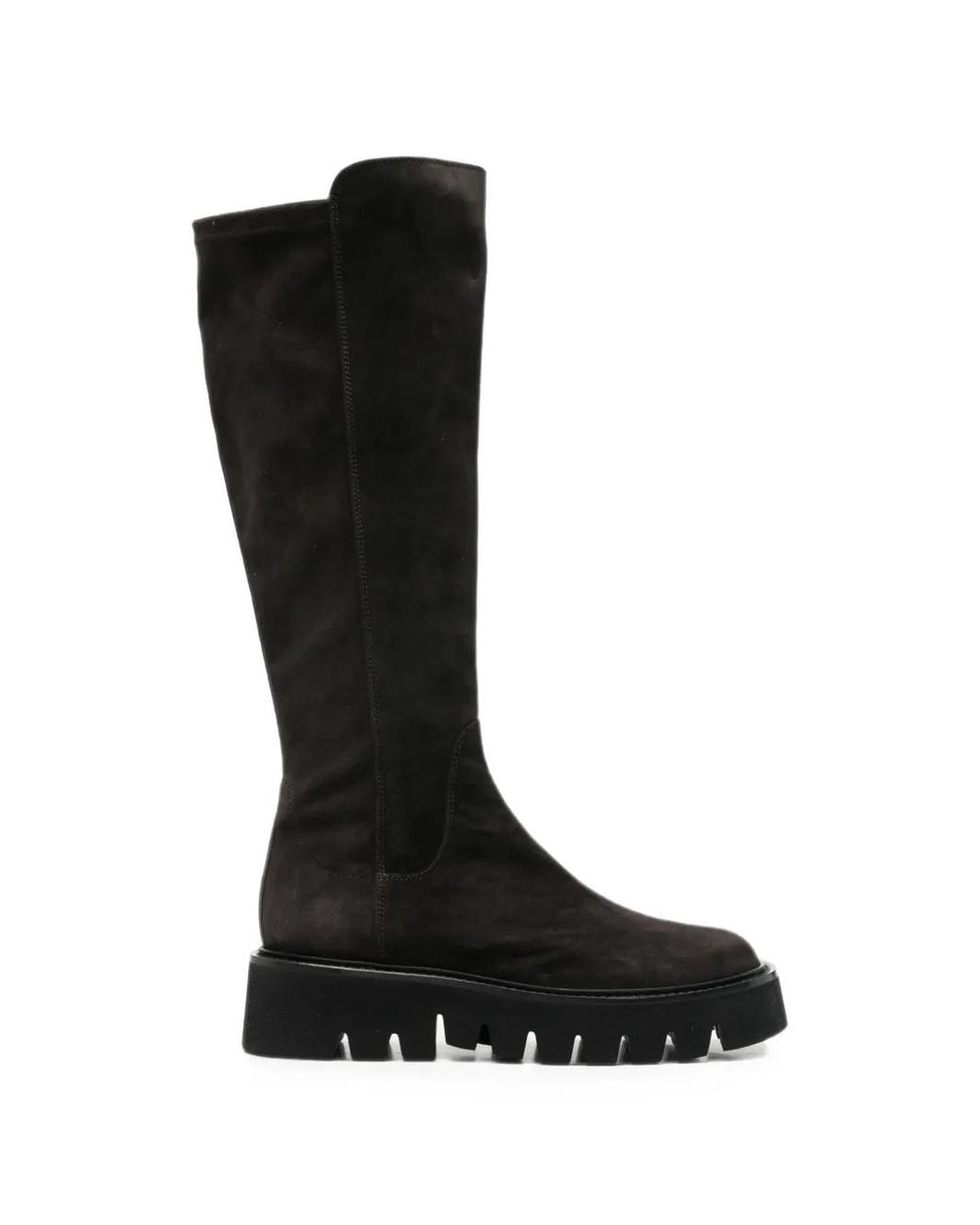 Agl Attilio Giusti Leombruni Black Luggie Knee-High Boots