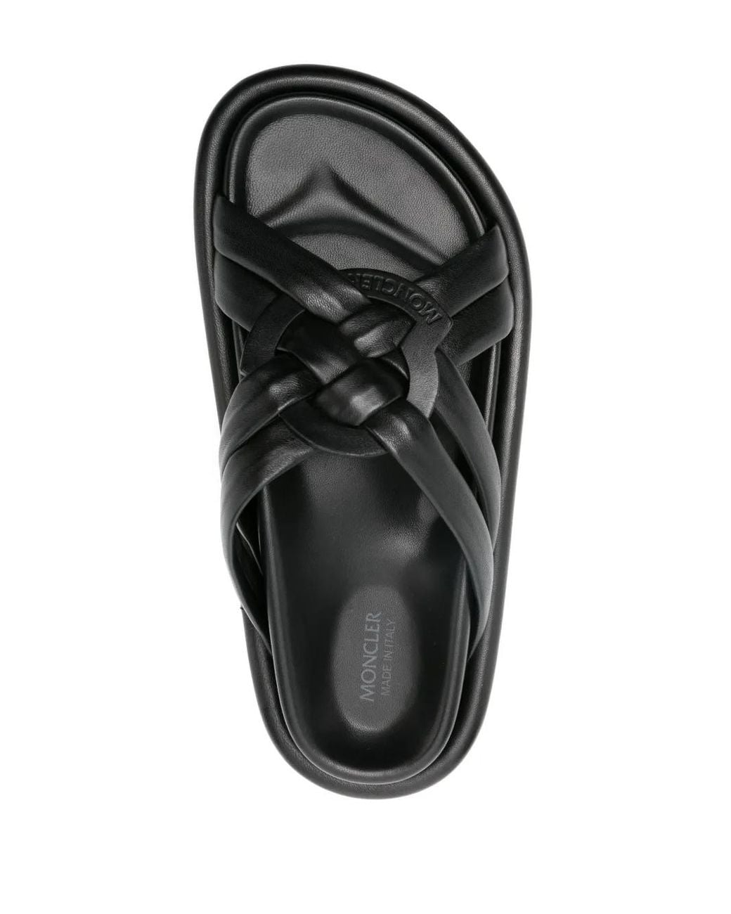 Moncler Black 'Bell' Slides