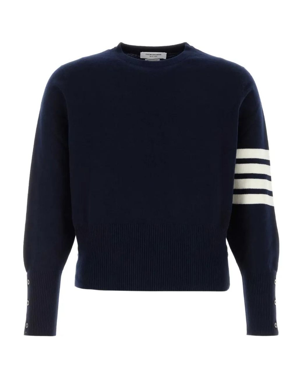 Thom Browne Blue 4-Bar Cashmere Jumper for men