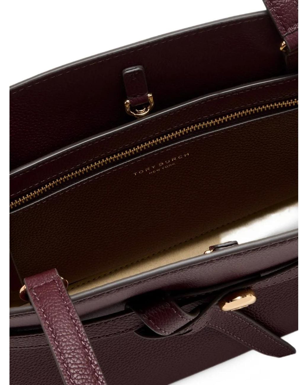 Tory Burch Purple Romy East-West Bauletto