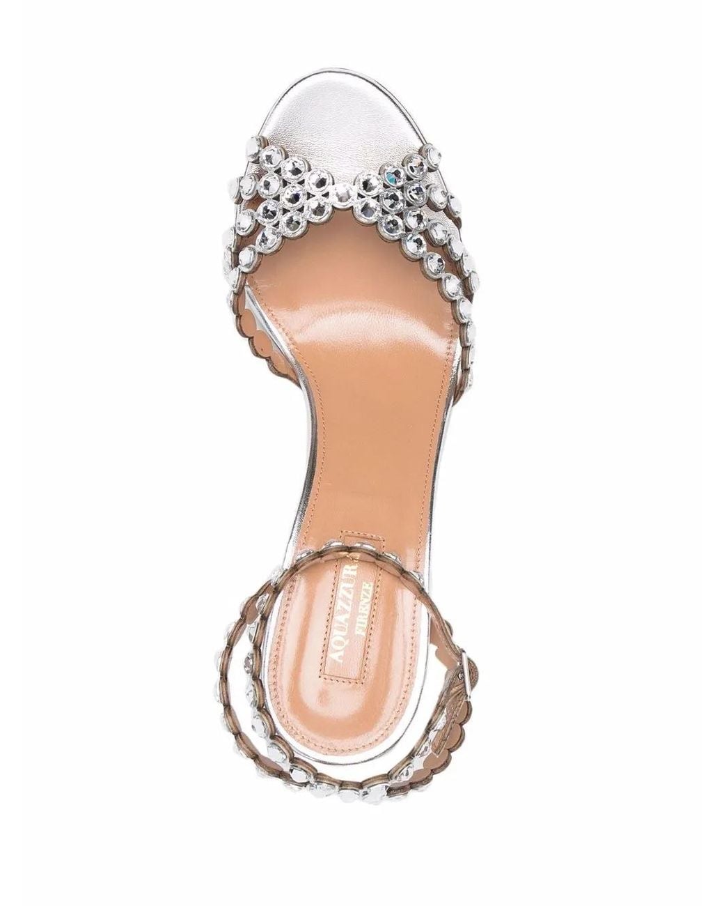 Aquazzura Metallic Tequila Sandals 85Mm