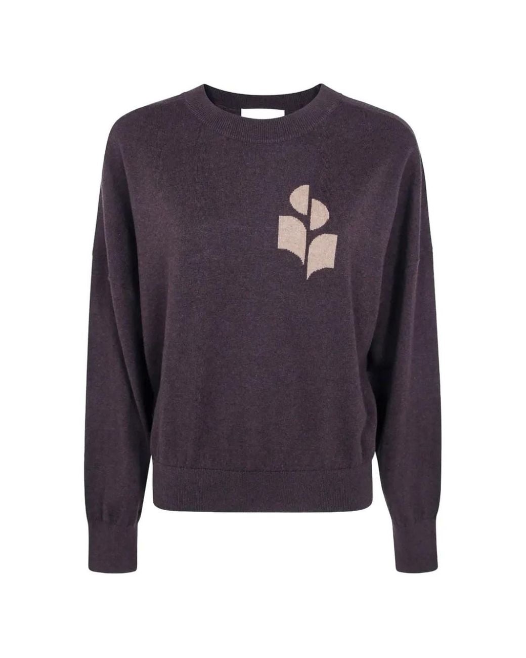 Isabel Marant Blue Marisans Logo-Intarsia Sweater