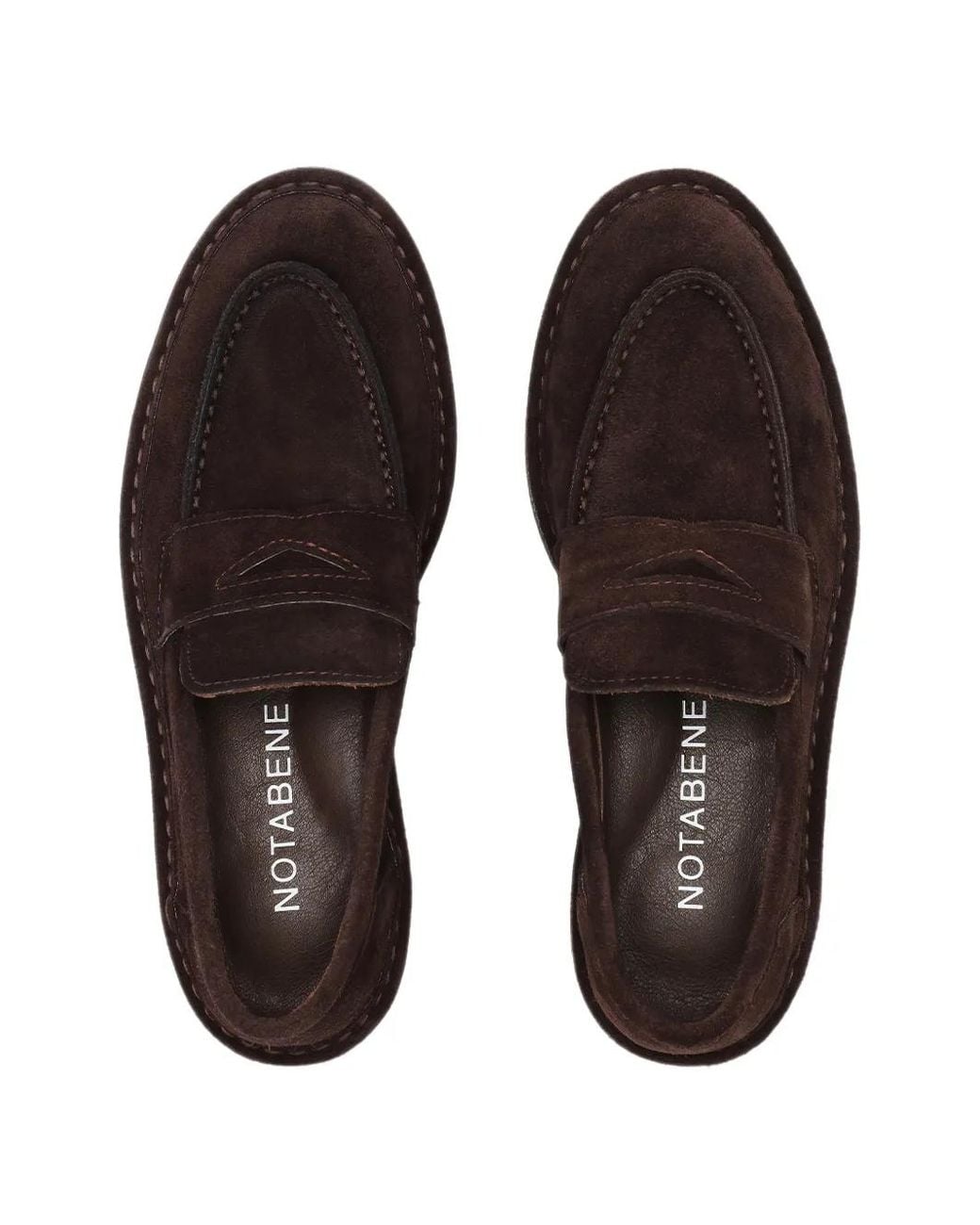 Notabene White Lunelle Penny Loafers