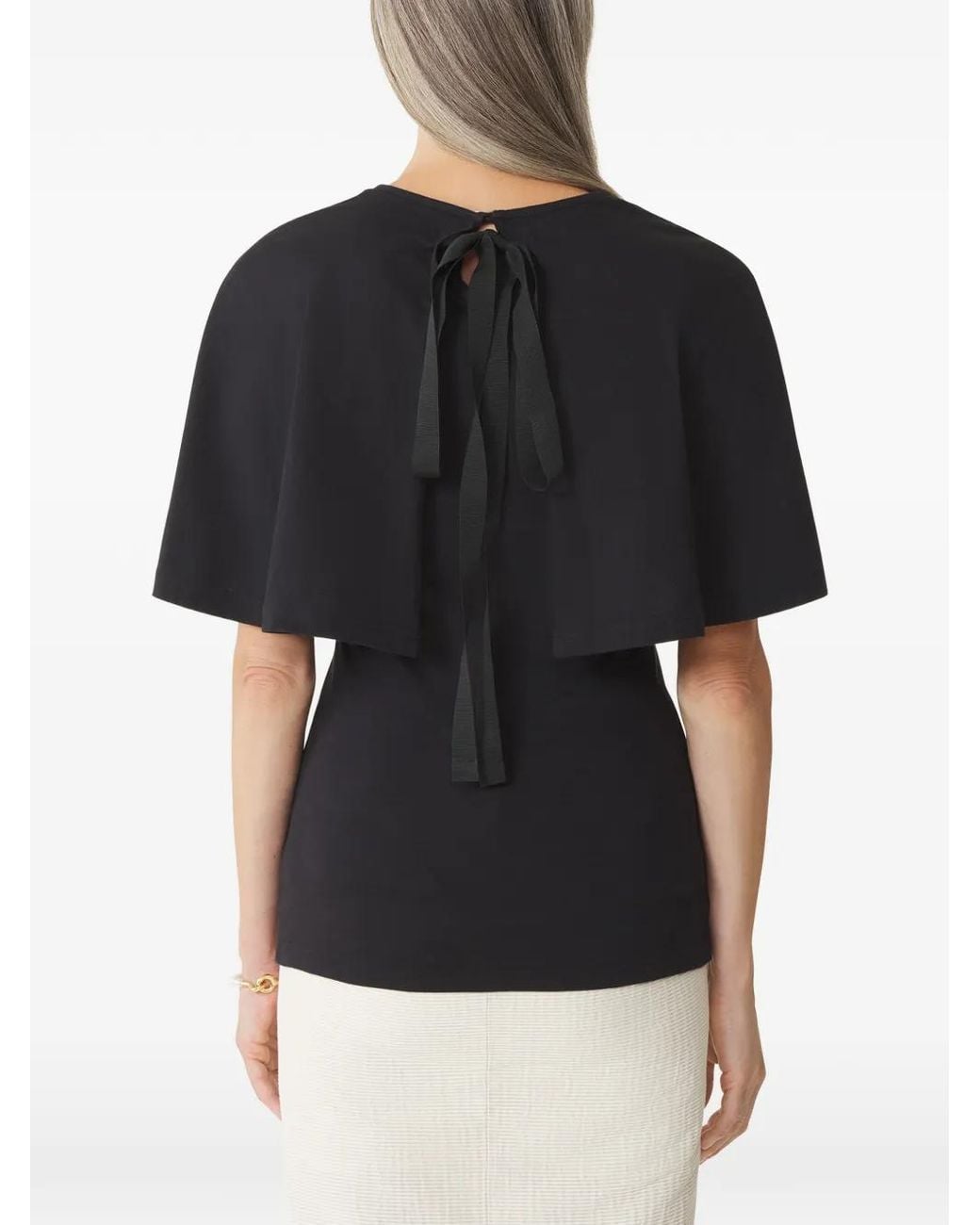 Lanvin Black Cape T-Shirt