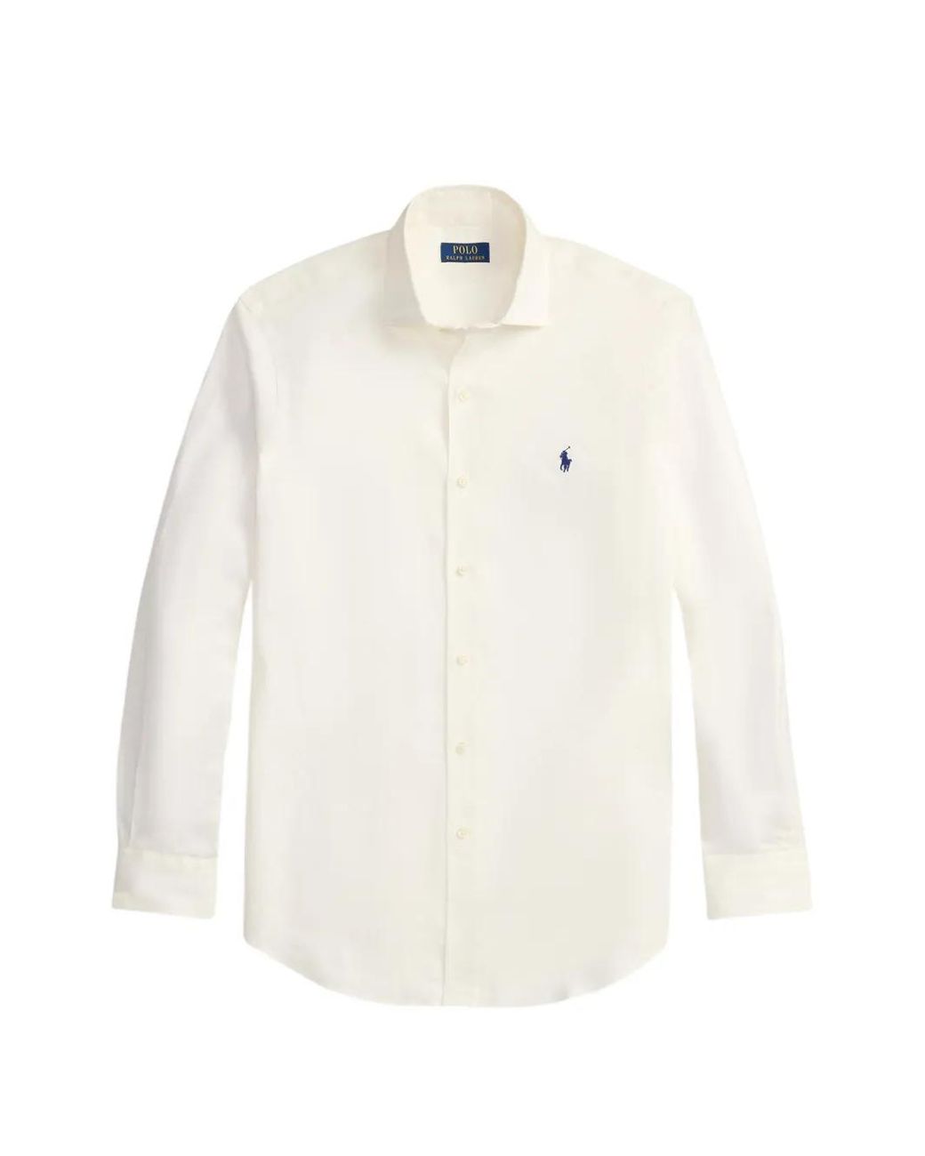 Polo Ralph Lauren Polo Pony Long-Sleeved Shirt in White for Men | Lyst UK