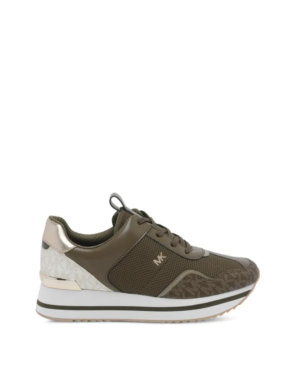 MICHAEL Michael Kors Green Baskets Raina À Logo Imprimé