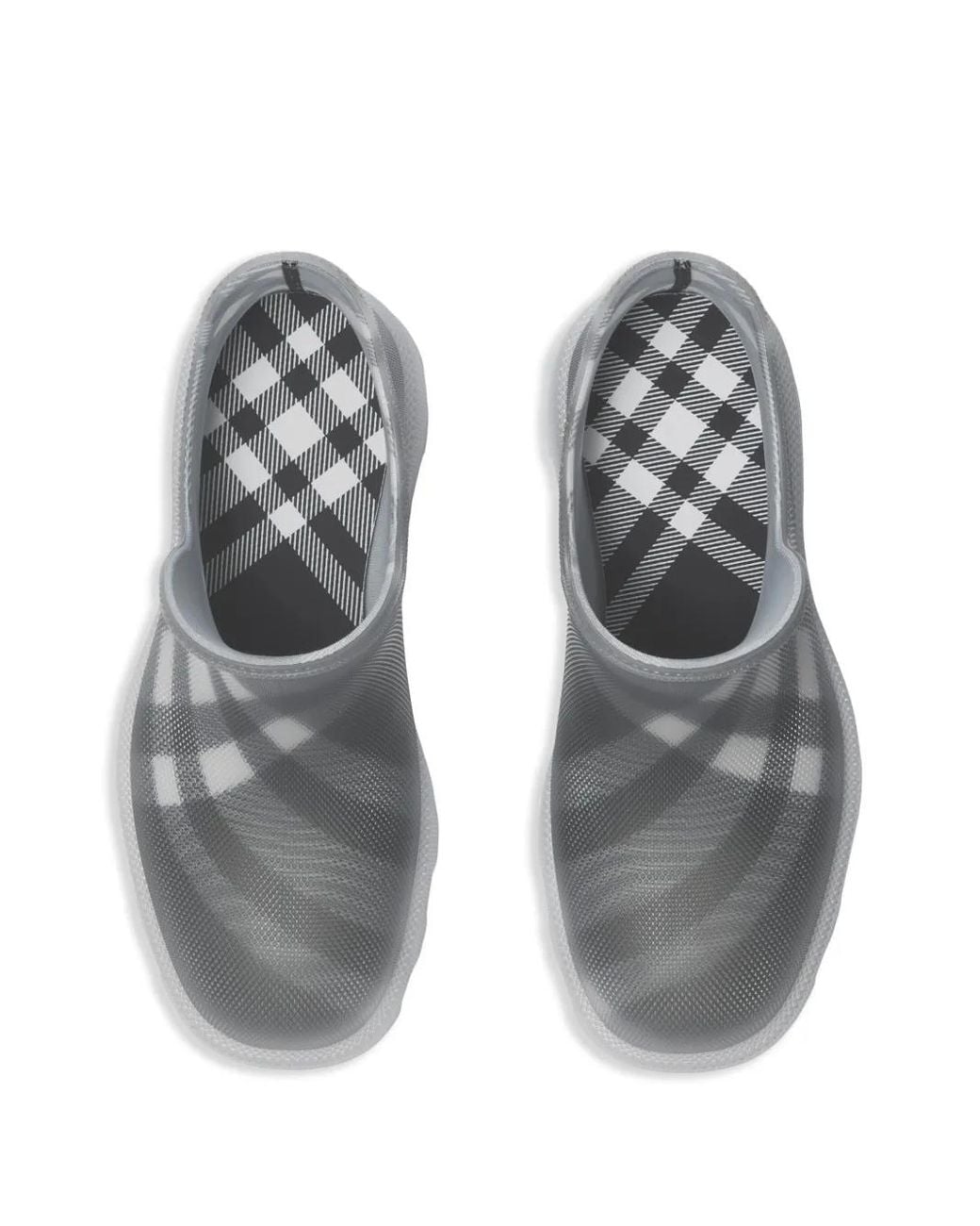 Burberry Gray Low Marsh Rubber Boots