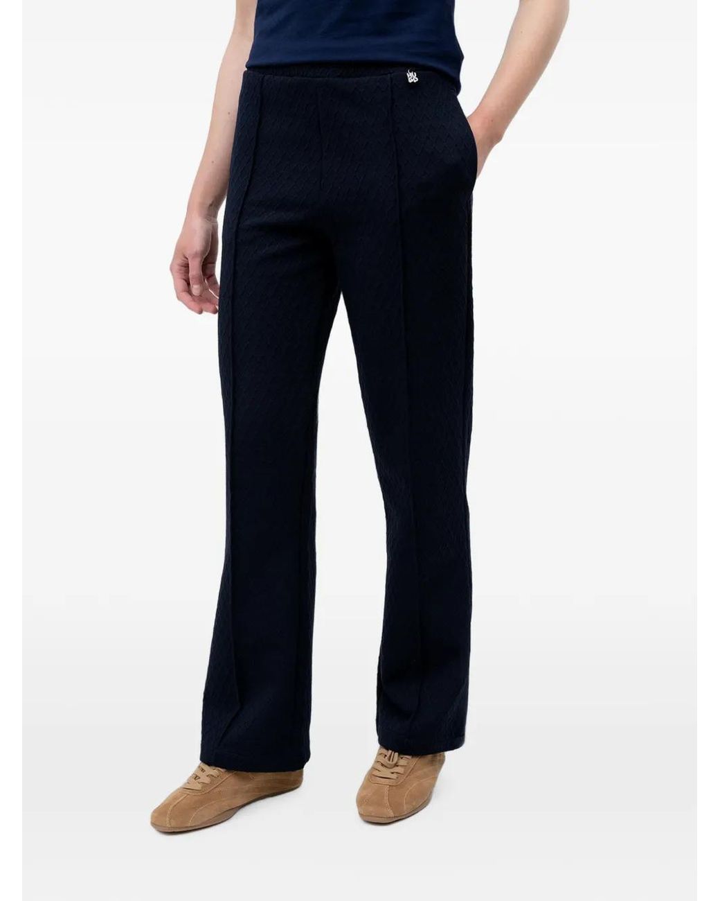 HUGO Blue Nadrid Straight-Fit Tracksuit Bottoms