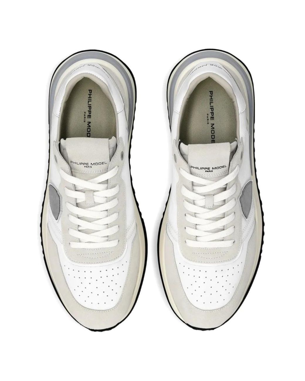 Baskets Tropez 2.1 À Patch Logo Philippe Model pour homme en coloris White
