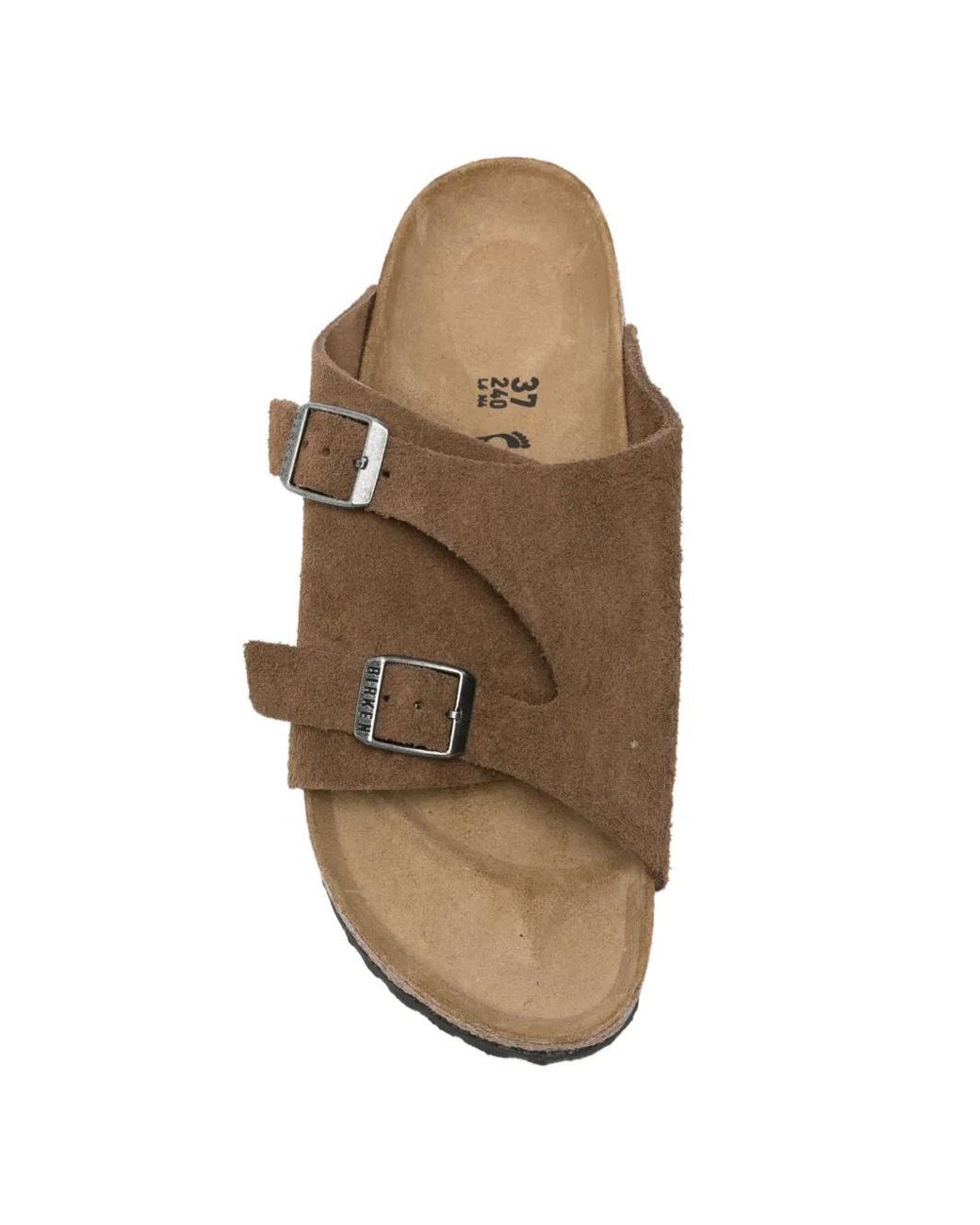 Birkenstock Brown Zürich Dark Tea, Suede Leather