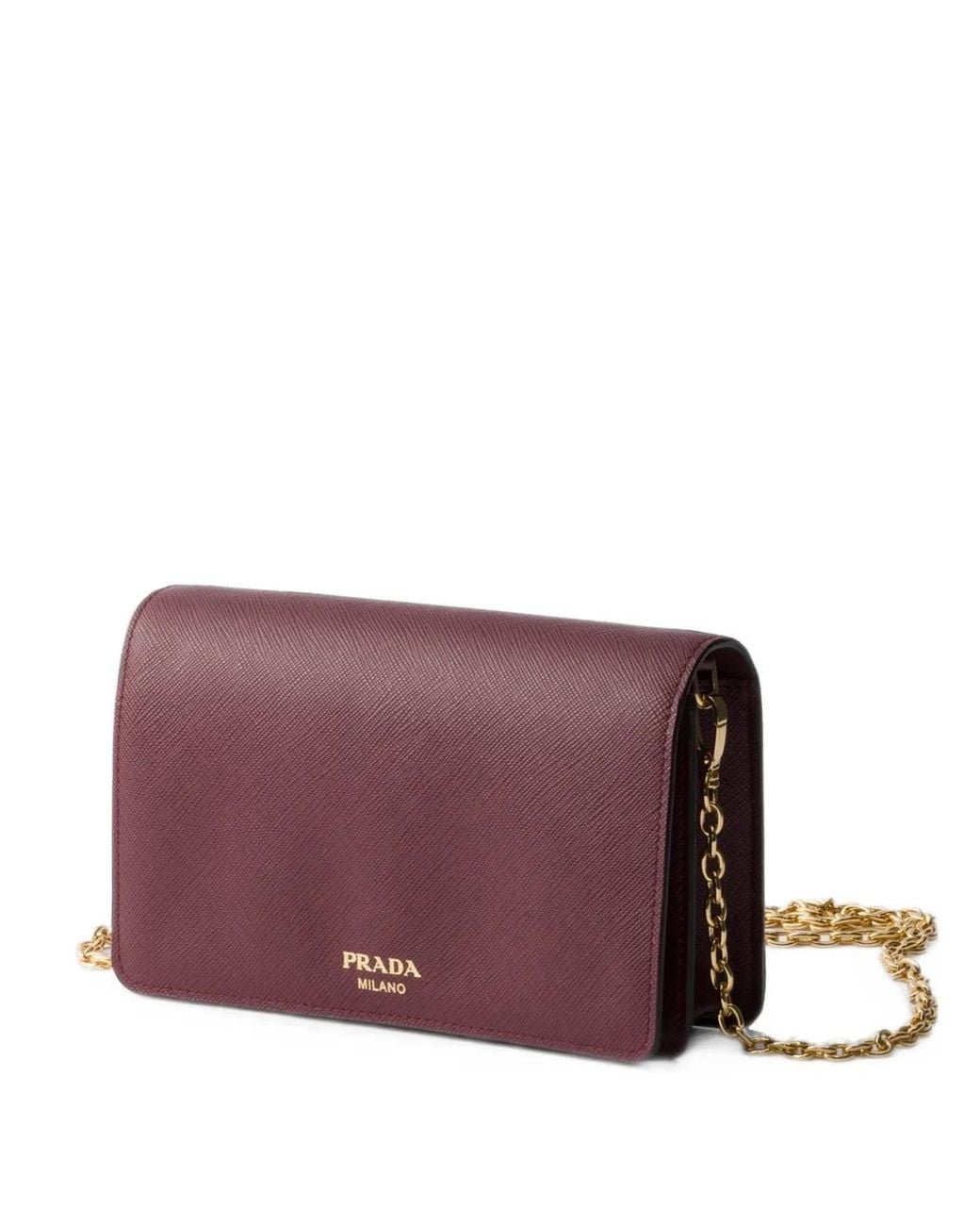 Prada Purple Saffiano Leather Mini-Bag
