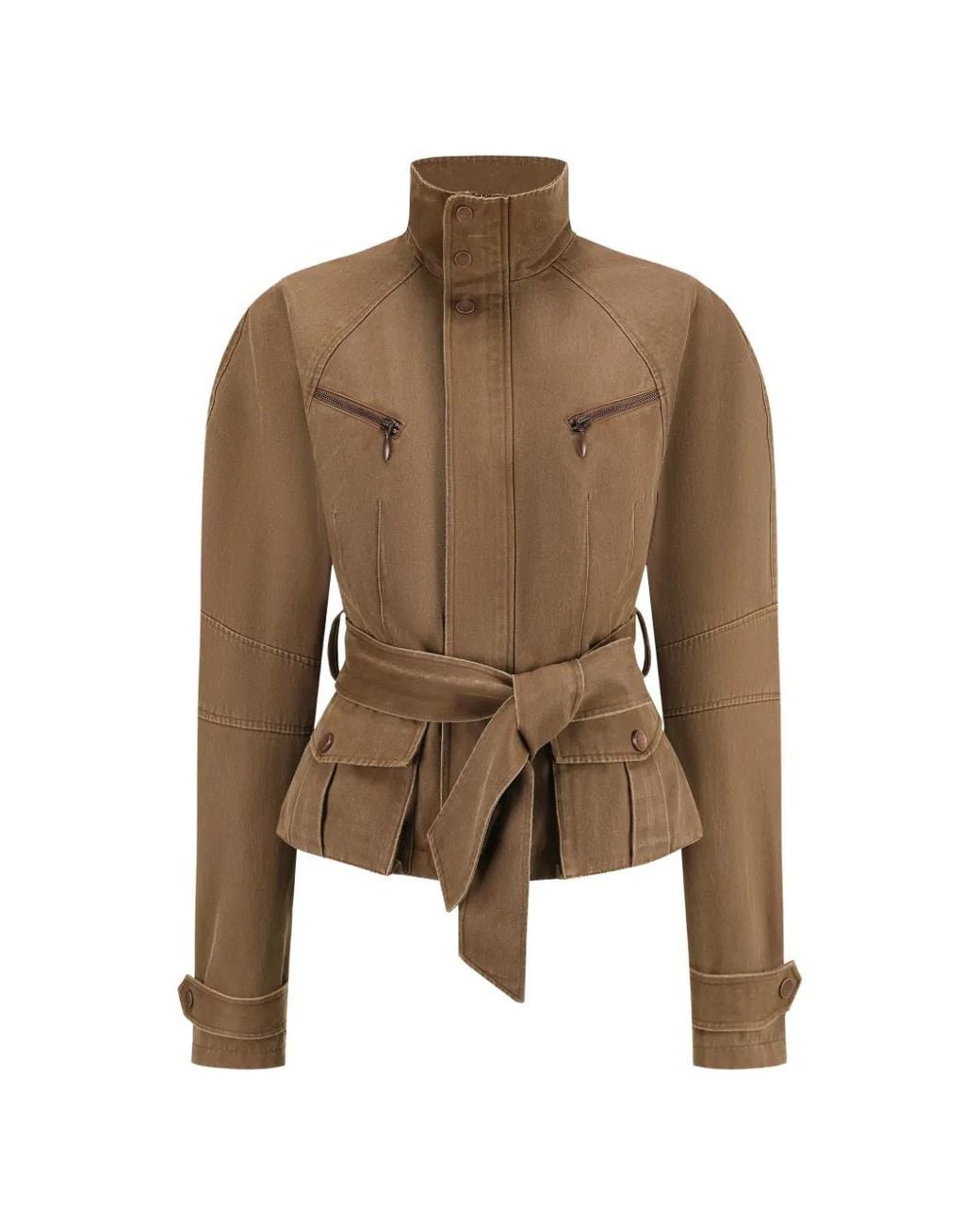 Oude Waag Brown Washed Belted Jacket