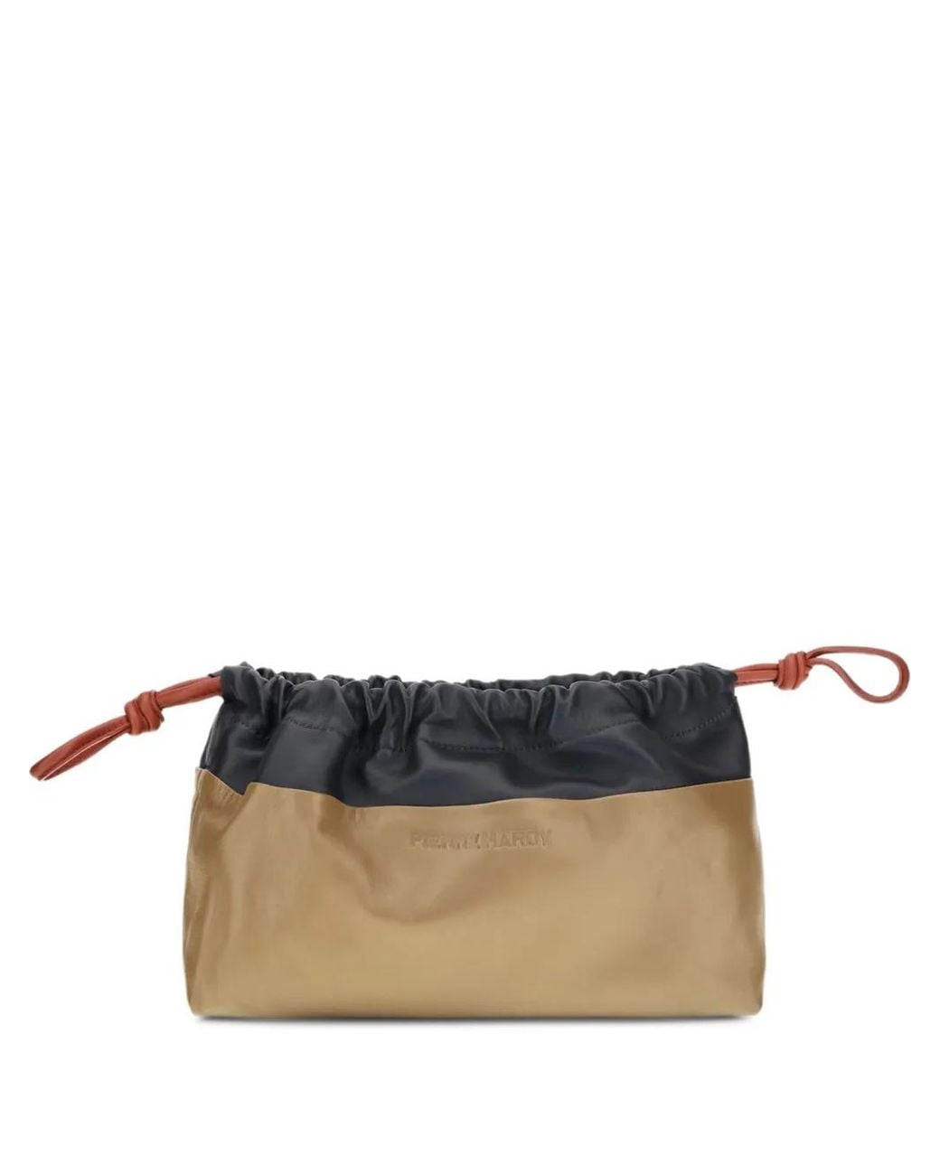 Pierre Hardy Brown Twin Drawstring Clutch Bag