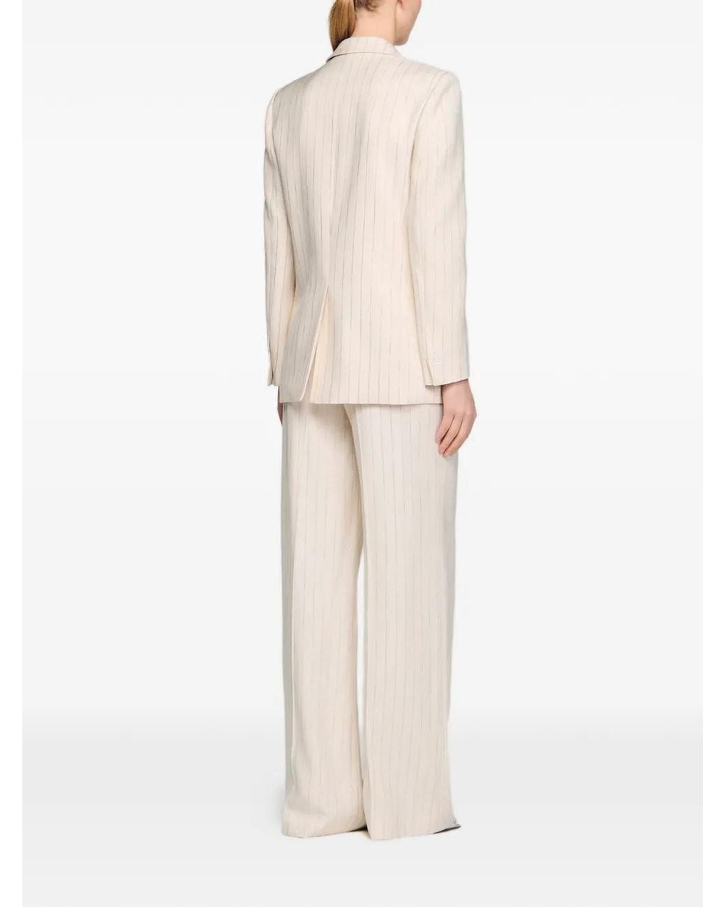 Blazer A Rayas Sandro de color White