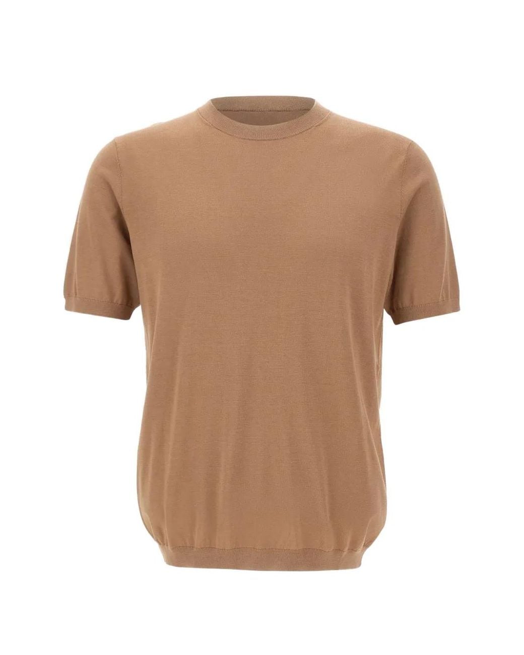 Kangra White Short-Sleeved Knitted Top for men