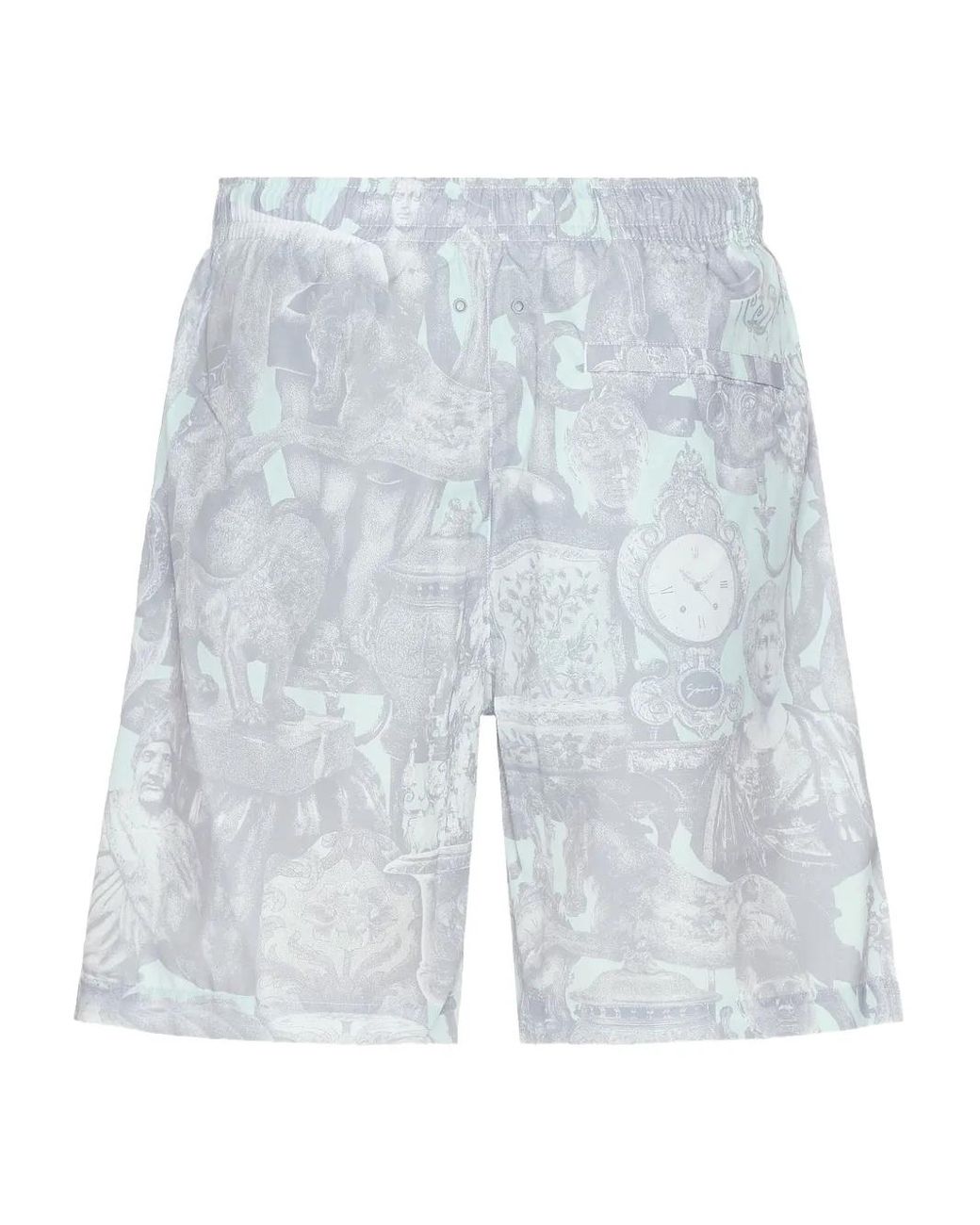 Givenchy Blue Statue-Print Swim Shorts for men