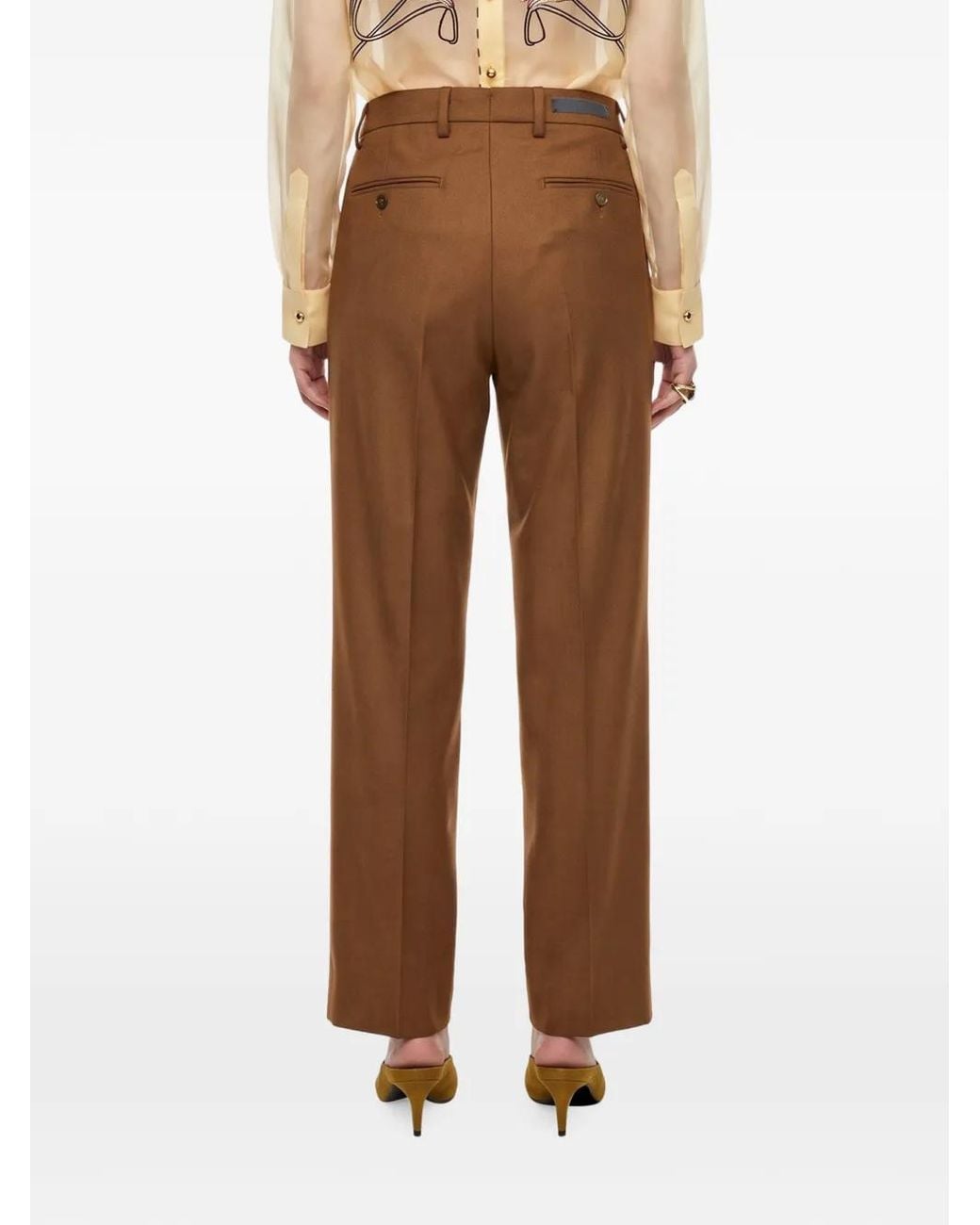 Briglia 1949 Brown Pantalon Droit Manhattan