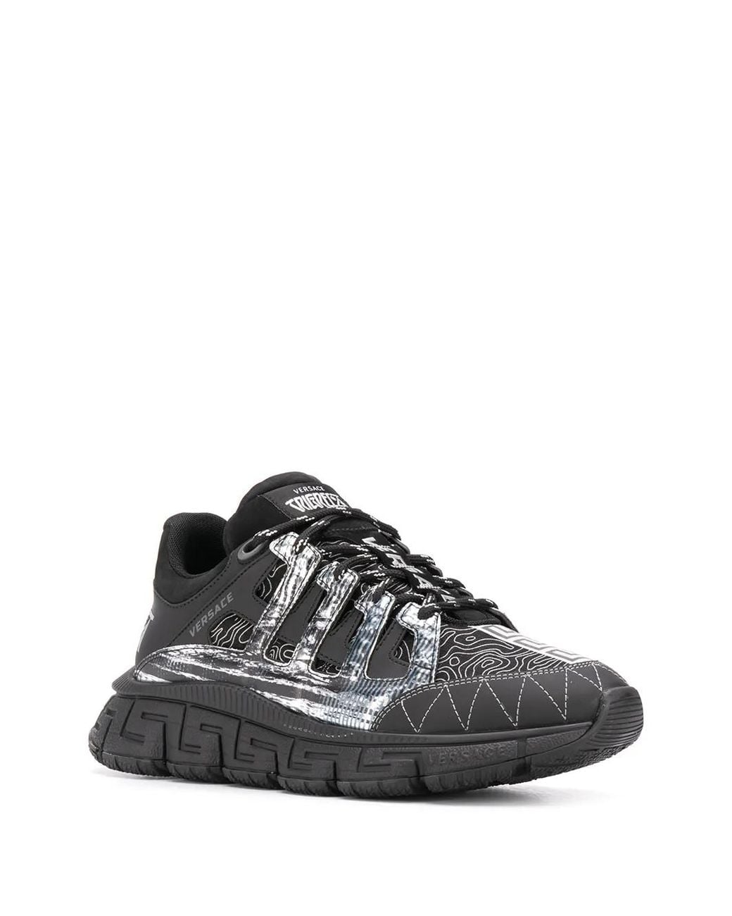 Versace Black Trigreca Sneakers for men