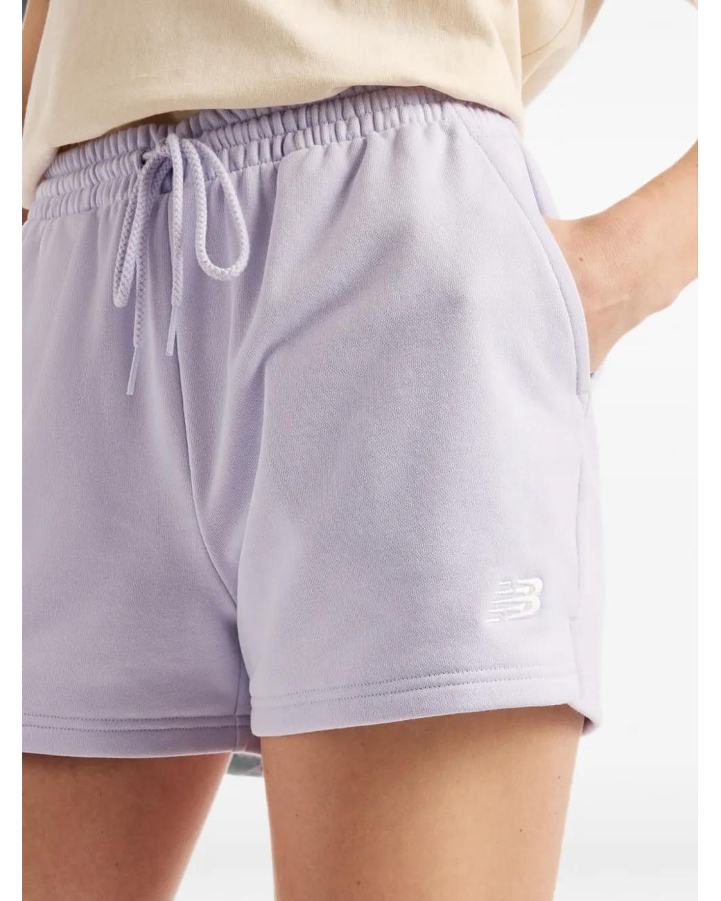 New Balance White Short Sport Essentials