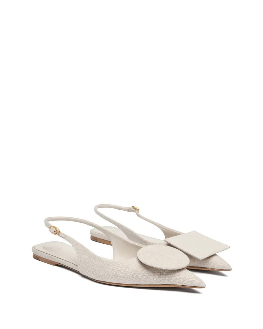Jacquemus White The Duelo Flat Pumps