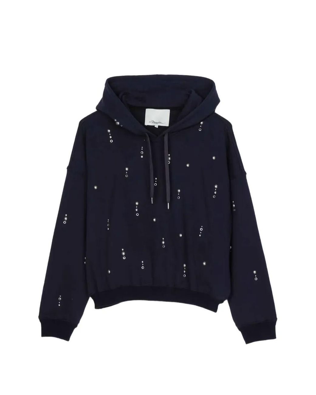 3.1 Phillip Lim Blue Embellishment Hoodie