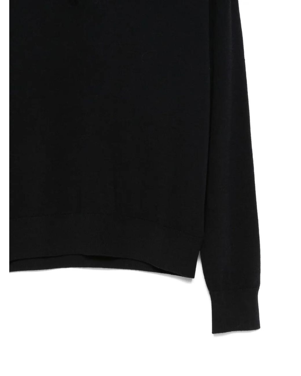 Zanone Black V-Neck Sweater