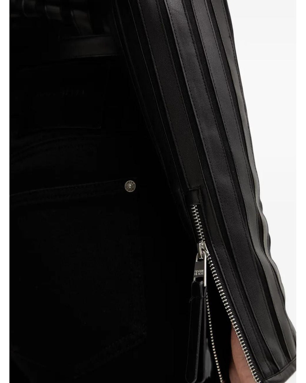 Silvian Heach Black Cropped Zip Jacket