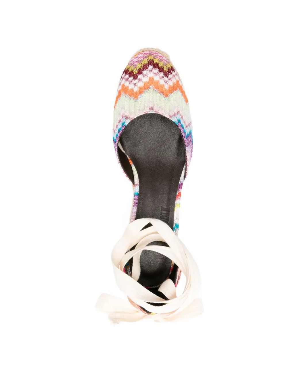 Missoni Pink Chevron Wedge Espadrilles