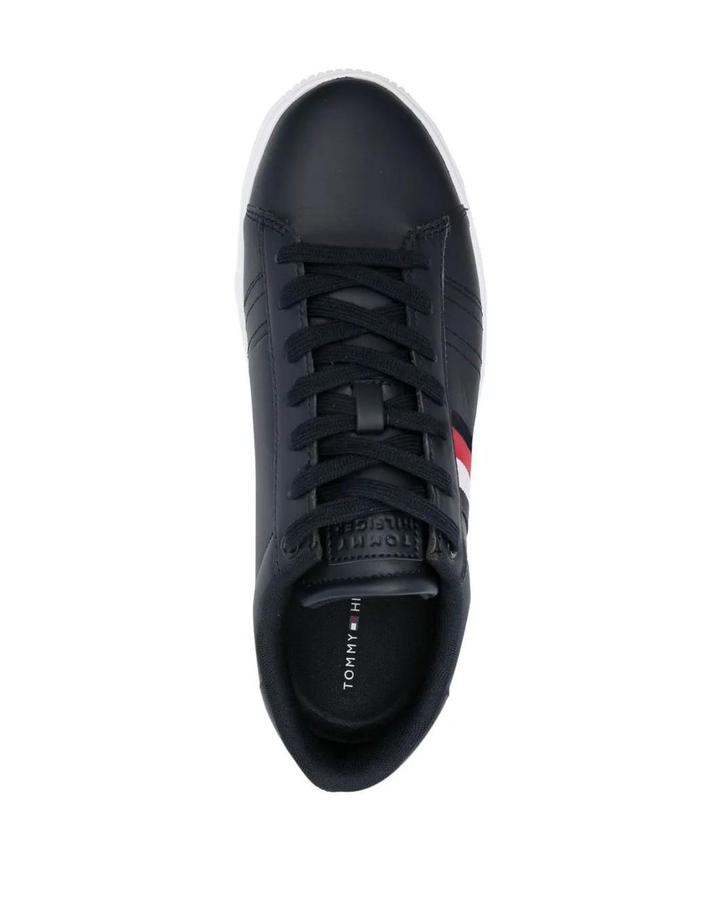 Tommy Hilfiger Multicolor Baskets Lacées À Détails Rayés for men