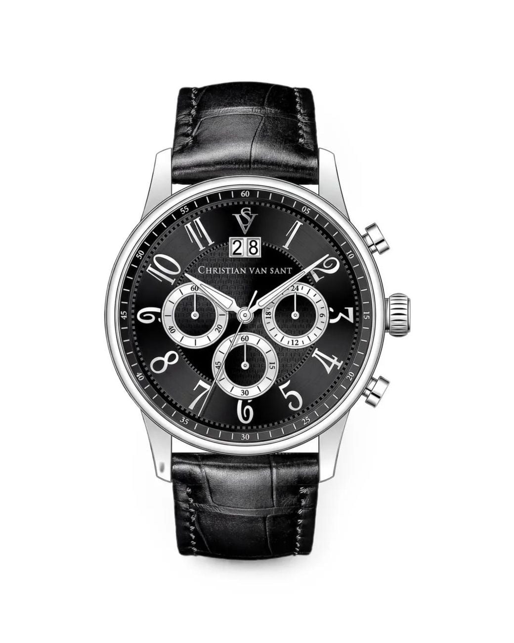 Christian Van Sant Black Montre Heritage Mm for men
