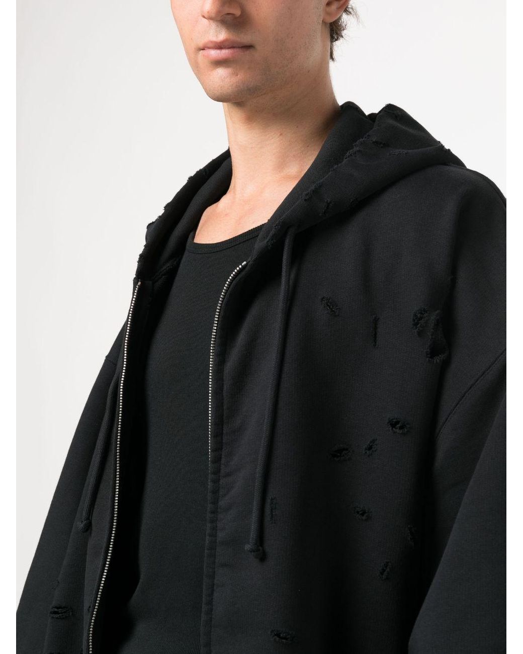 Ripped up hoodie sale