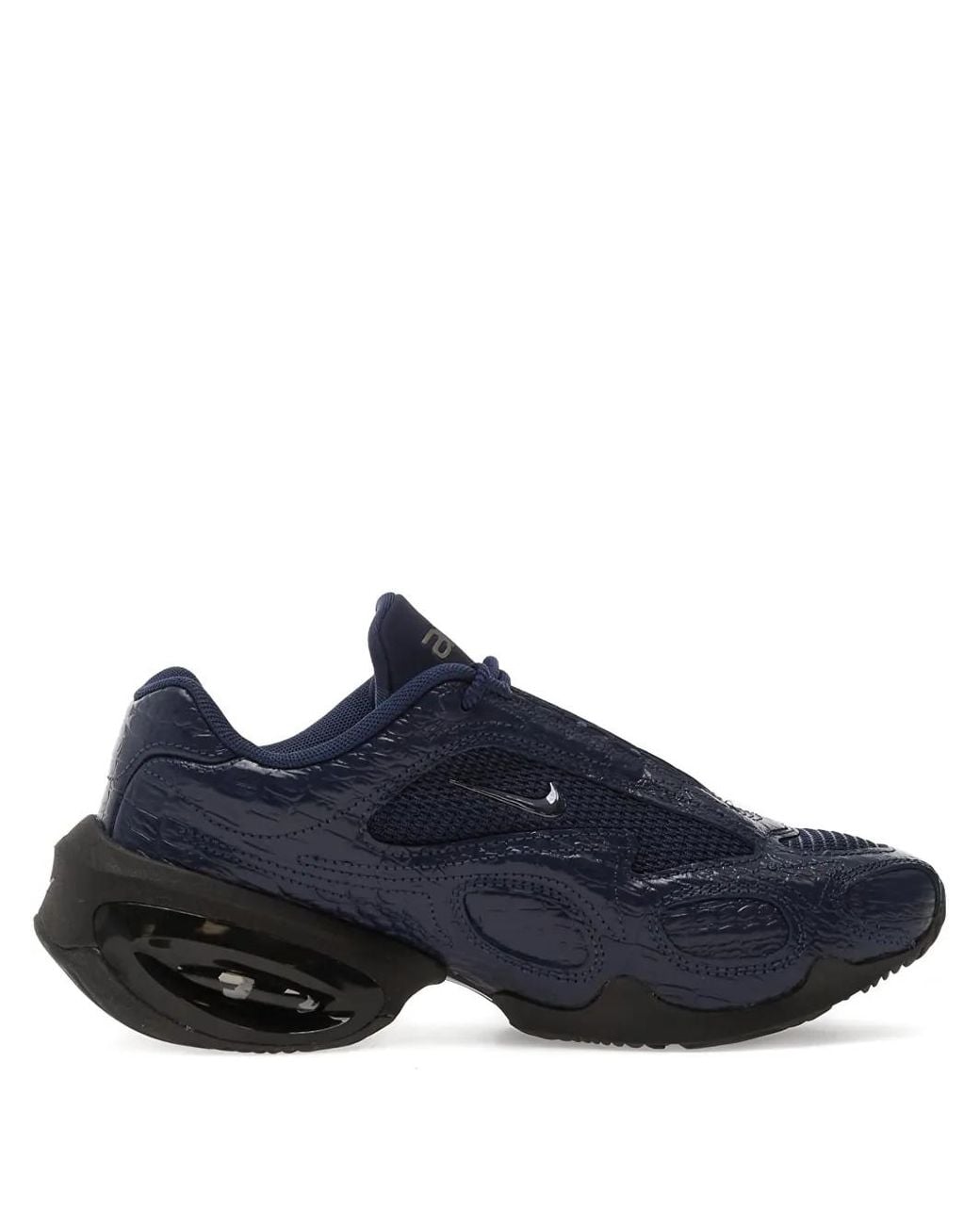 Nike Blue Air Max Mesh Muse Logo-Detail Sneakers