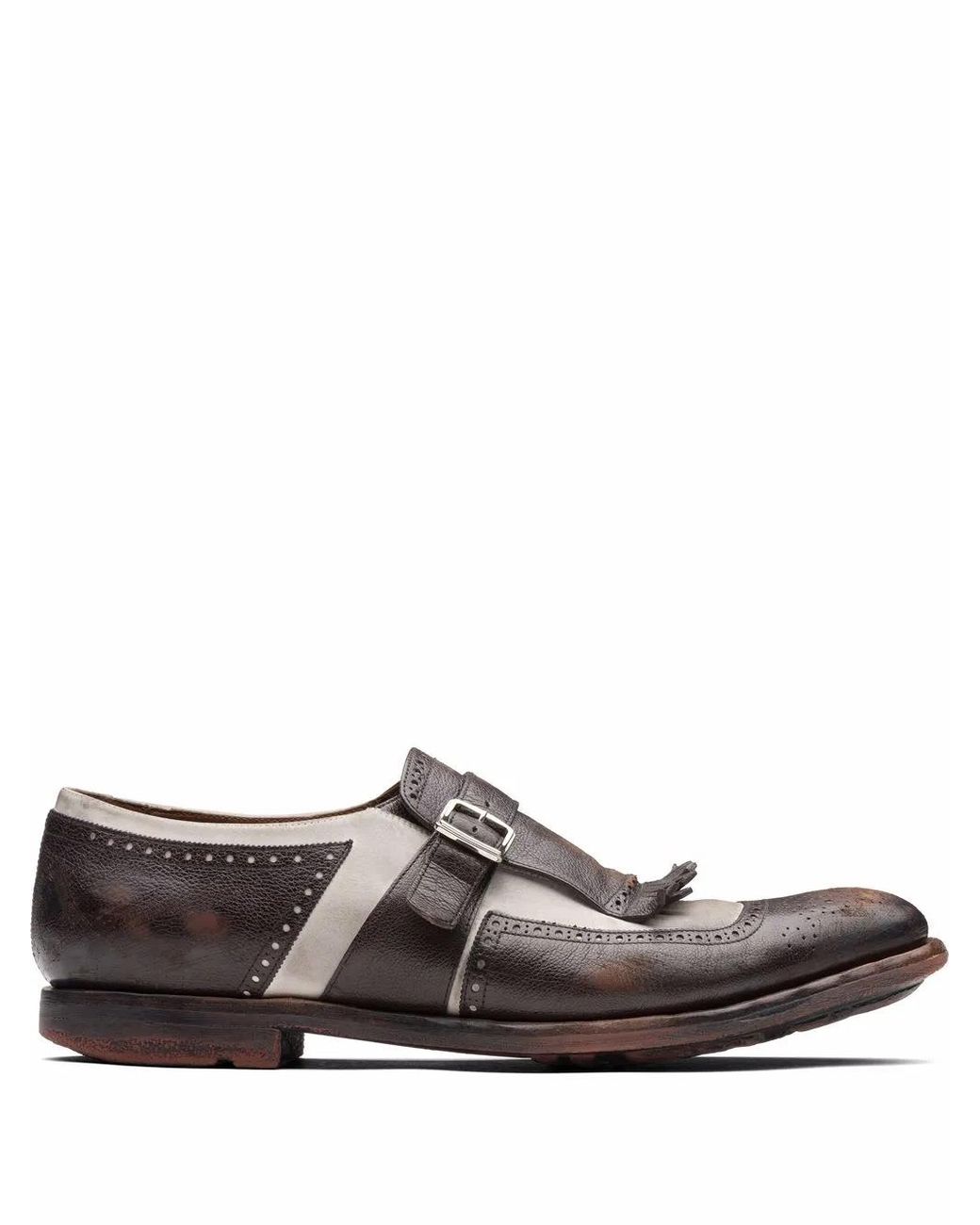 Church's Brown Shanghai Monk Shoes for men