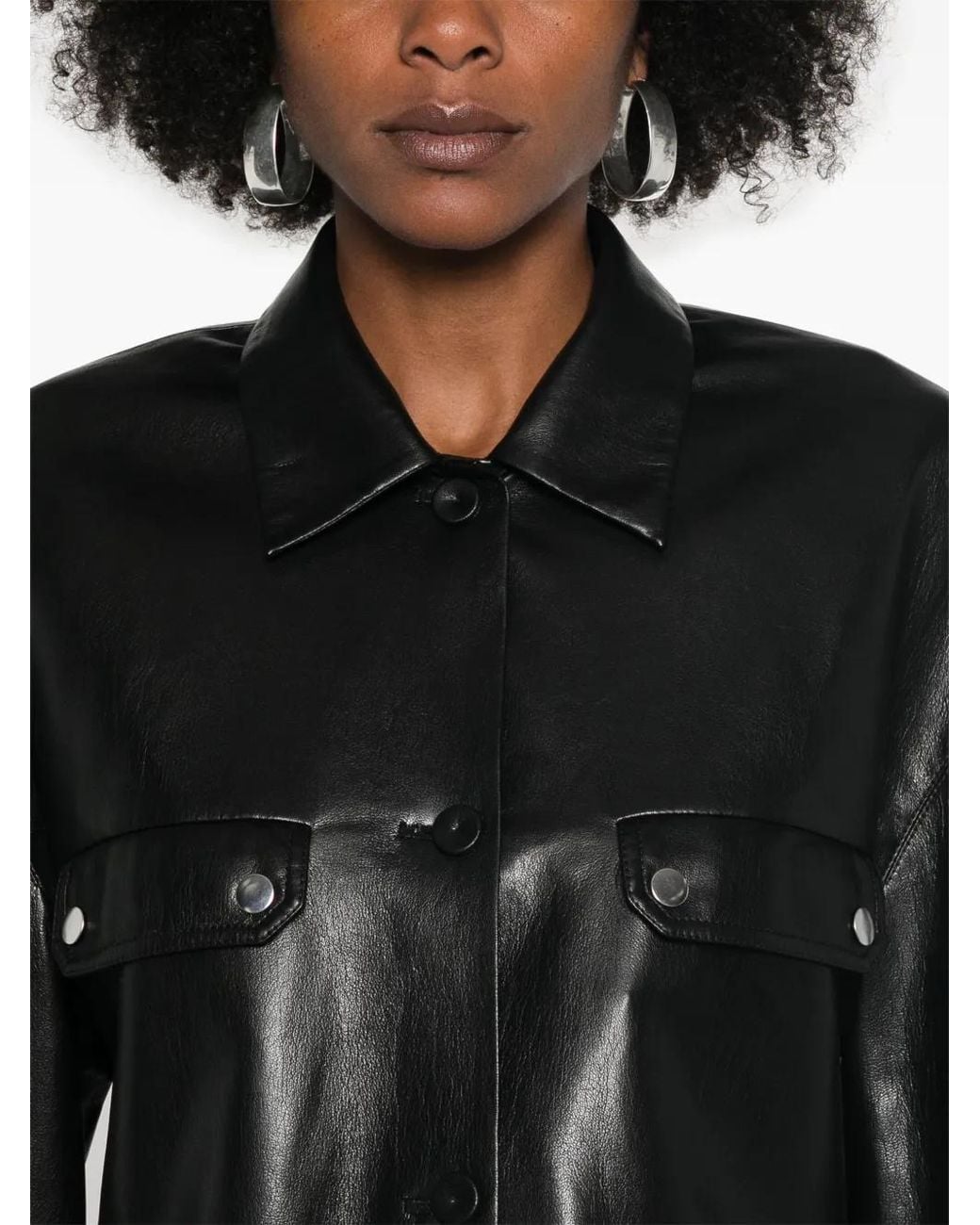 Nanushka Black Kassie Shirt