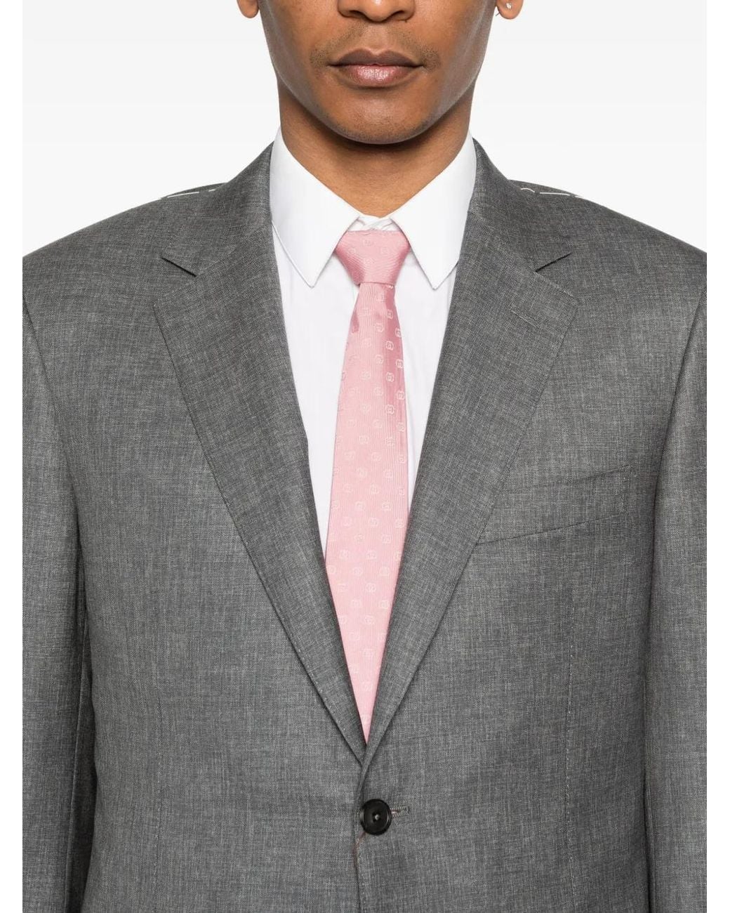 Canali Gray Button Blazer for men