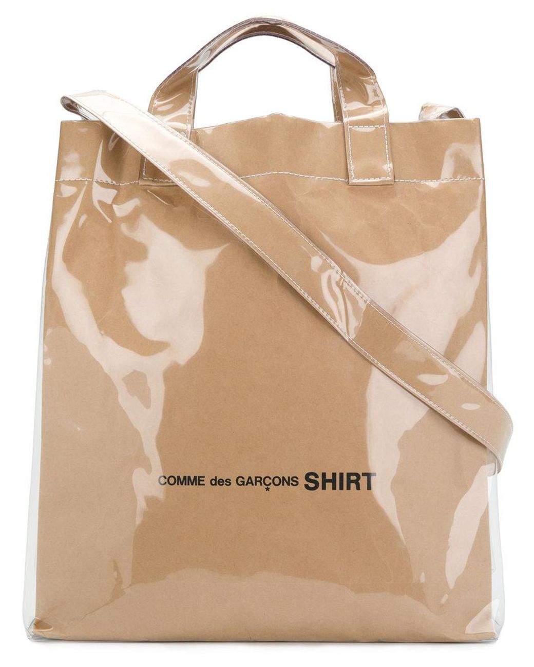 Sac de shopping plastifié Comme des Garçons en coloris Marron | Lyst