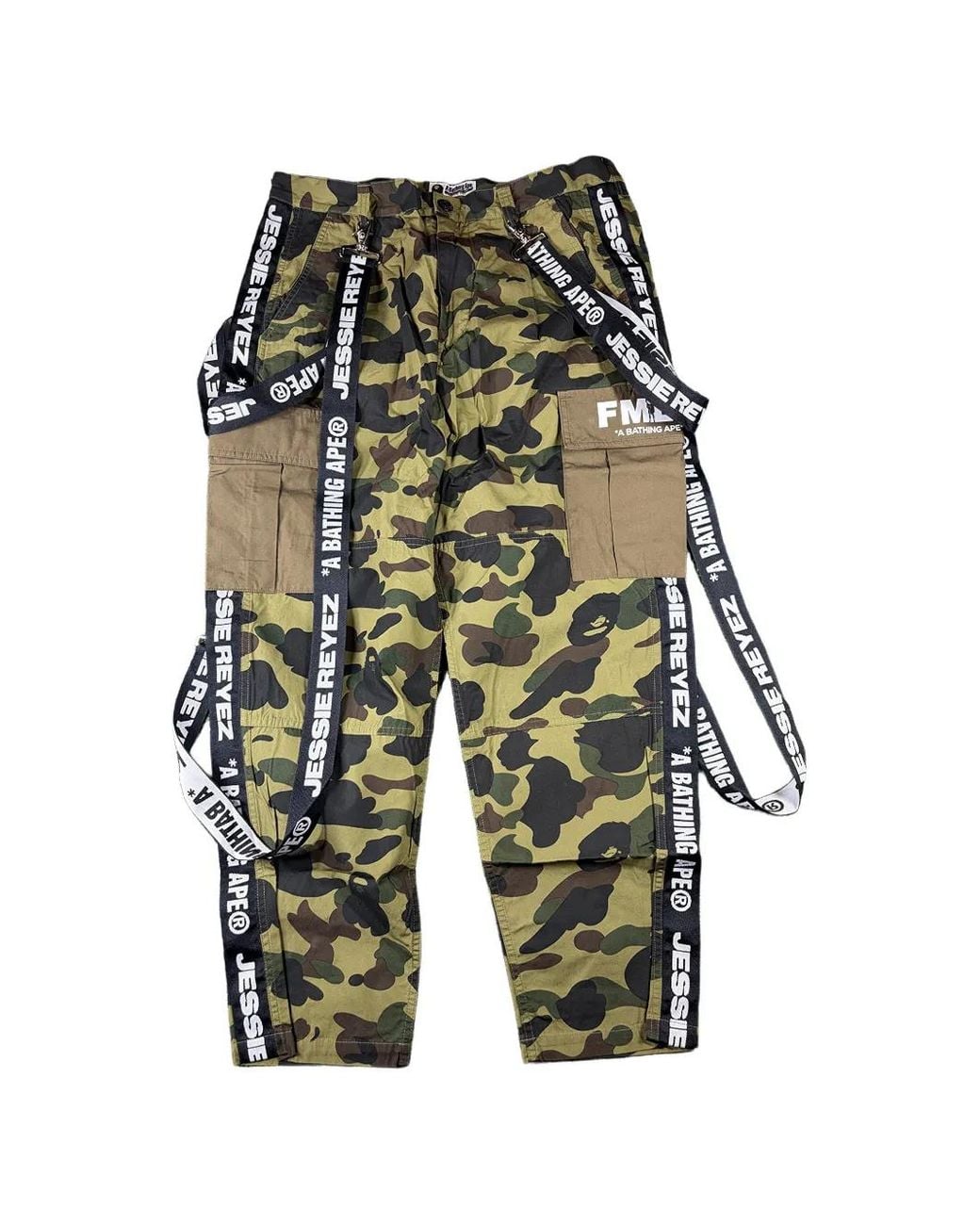 A Bathing Ape Green Pantalon Cargo X Jessie Reyez À 6 Poches for men