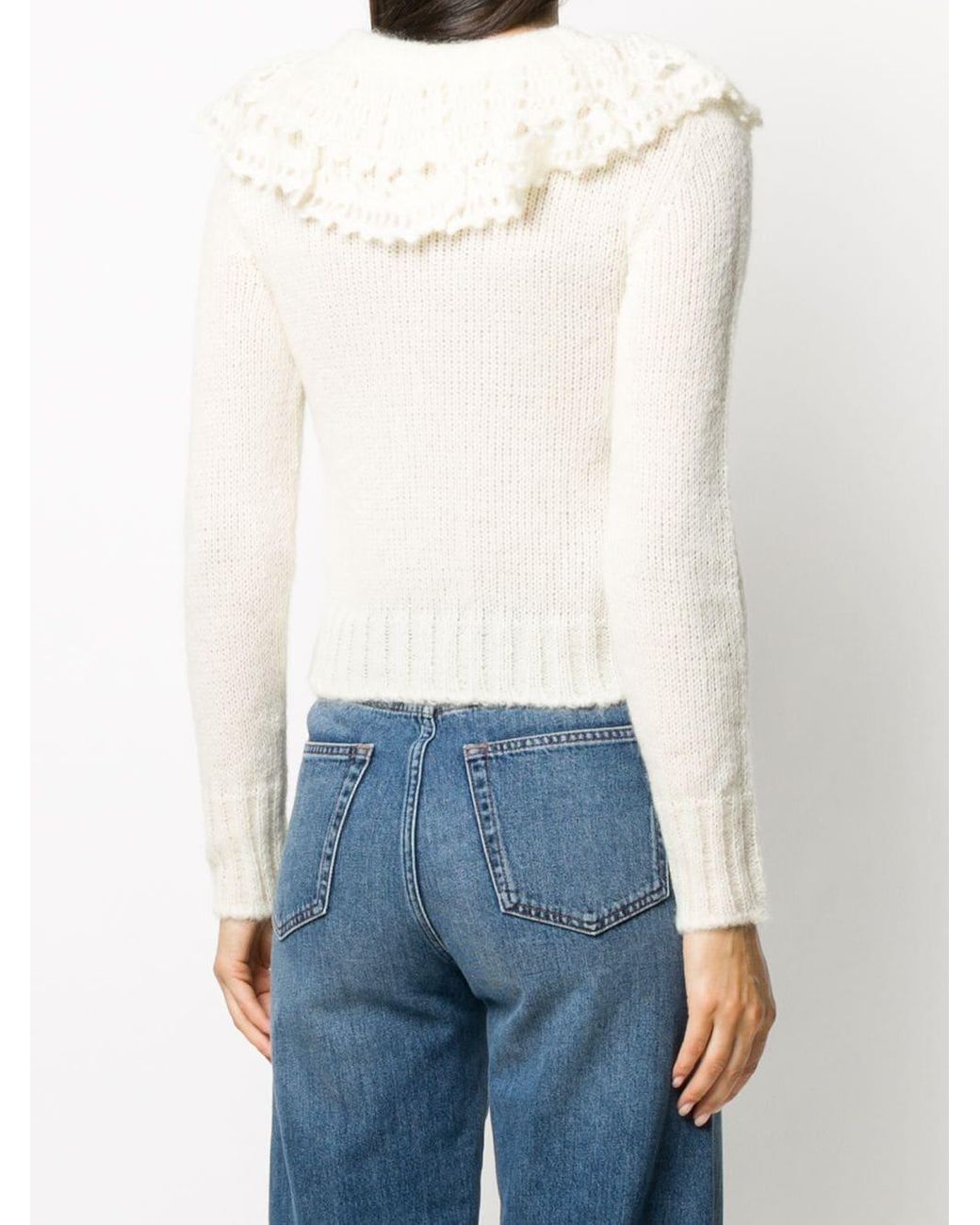 ruffle collar jumper