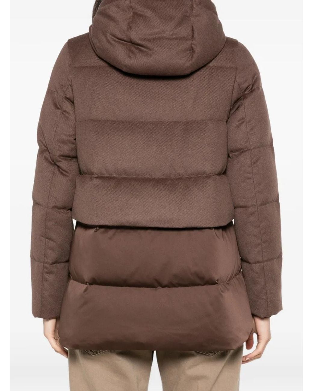DUNO Brown Keiko Prato Hooded Padded Coat