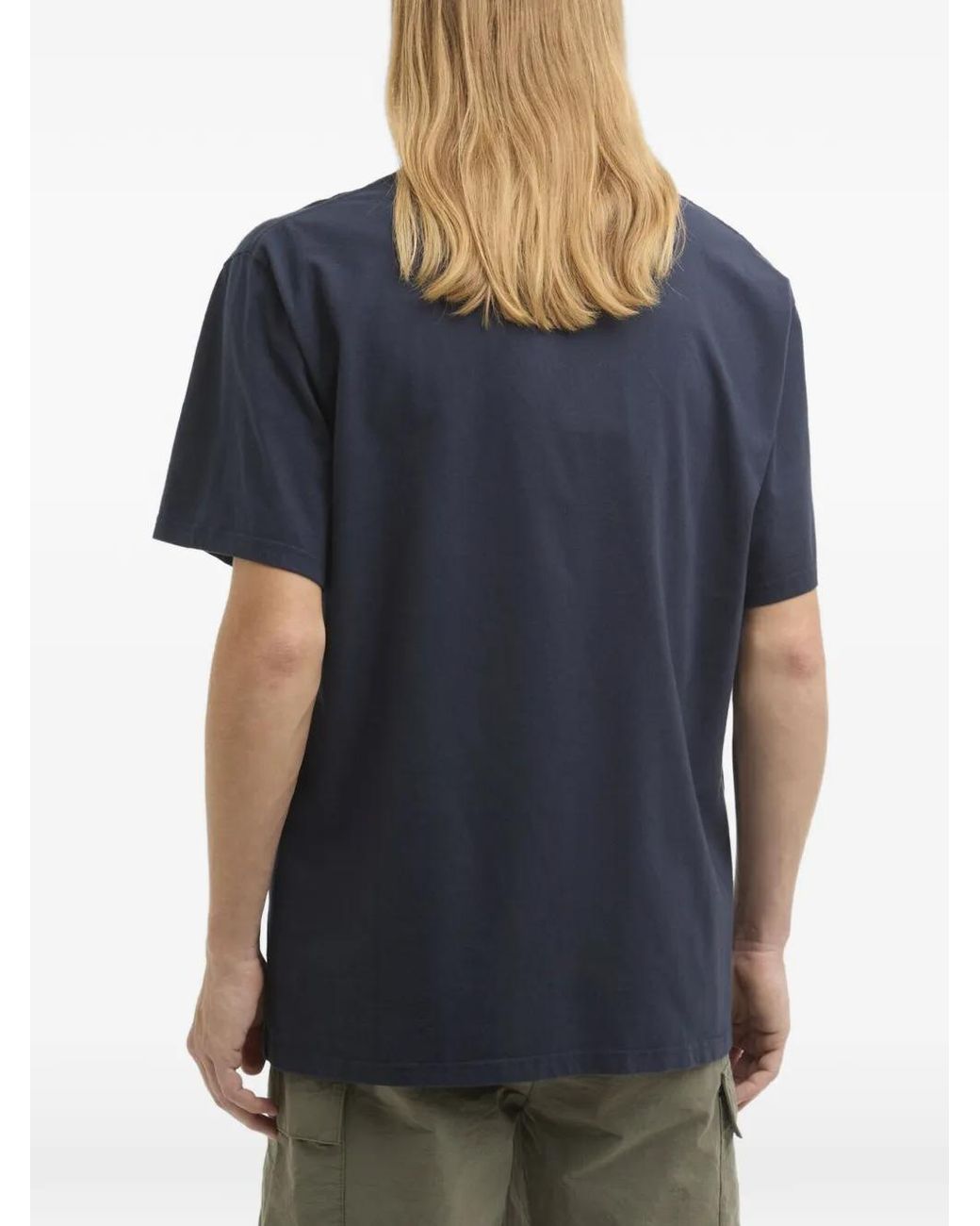 Barbour Blue Conditions Oversized Graphic T-Shirt for men