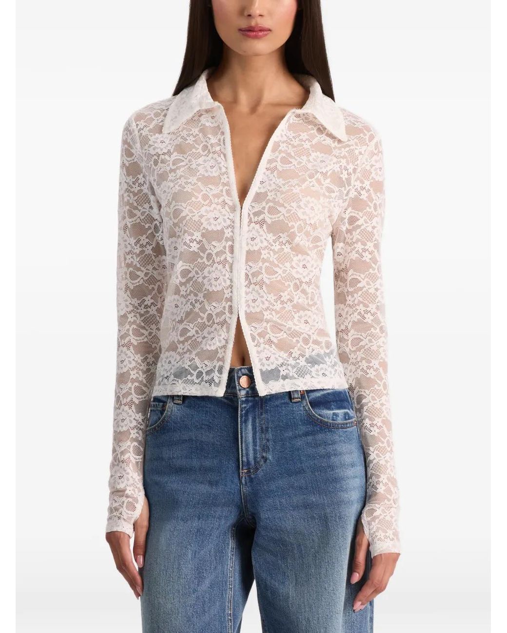 Camicia Kara di Alice + Olivia in White