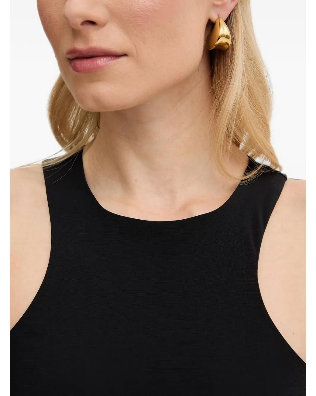 Patrizia Pepe Green Racer-Back Bodysuit