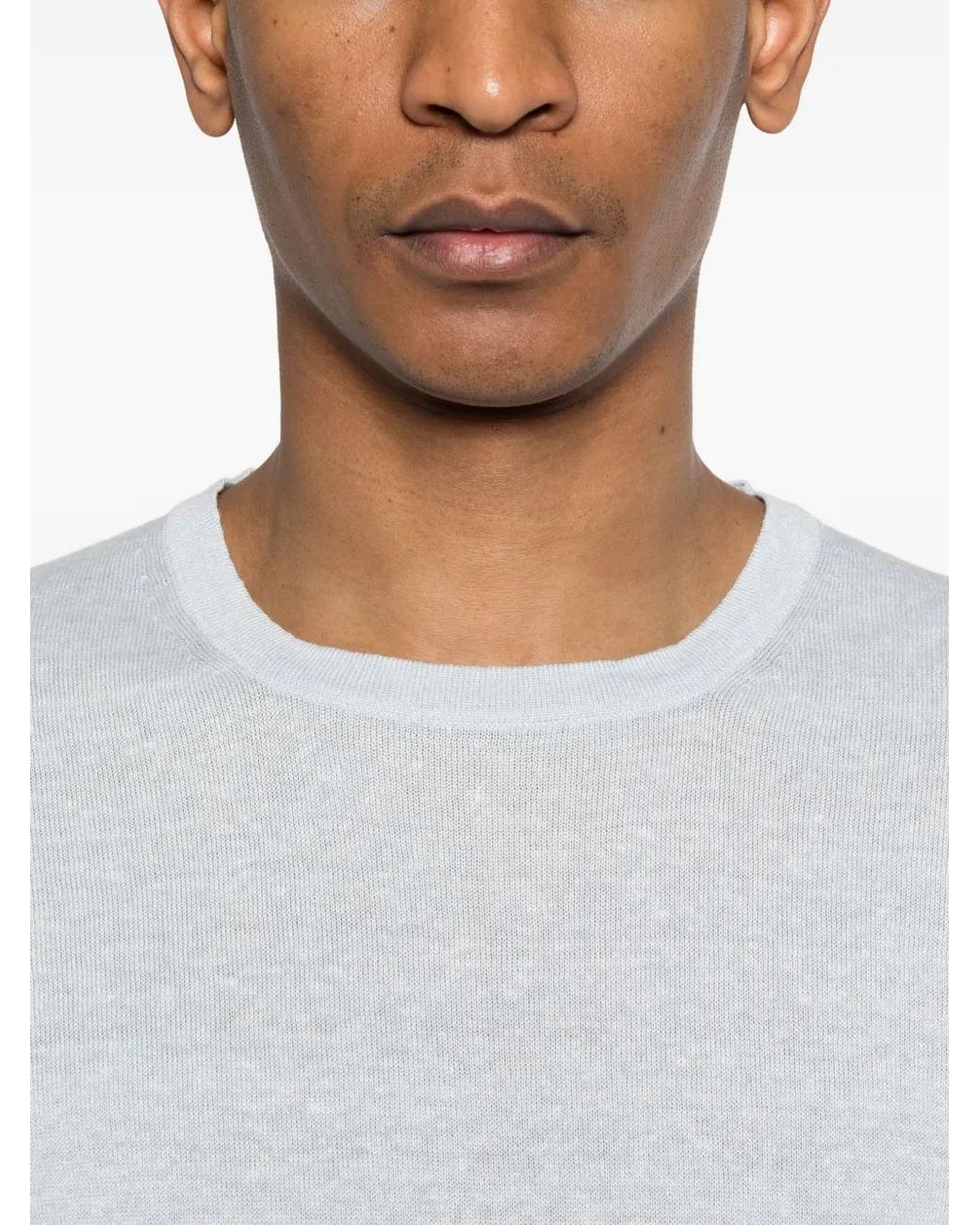 Gran Sasso White Short-Sleeve T-Shirt for men