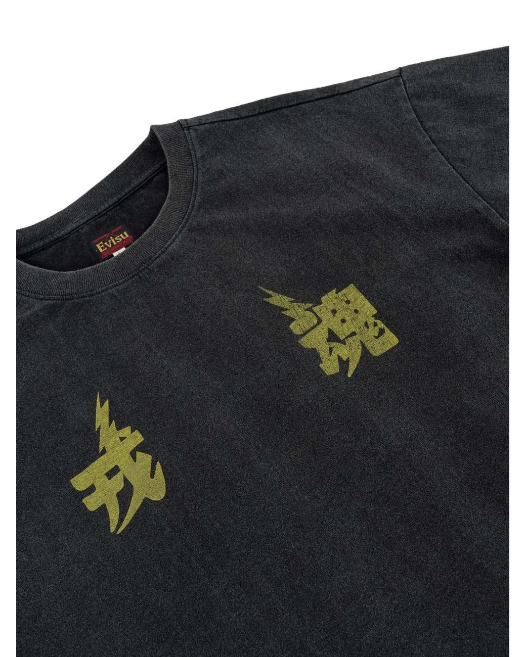 Evisu Blue Ebisu Spirit Printed T-Shirt for men