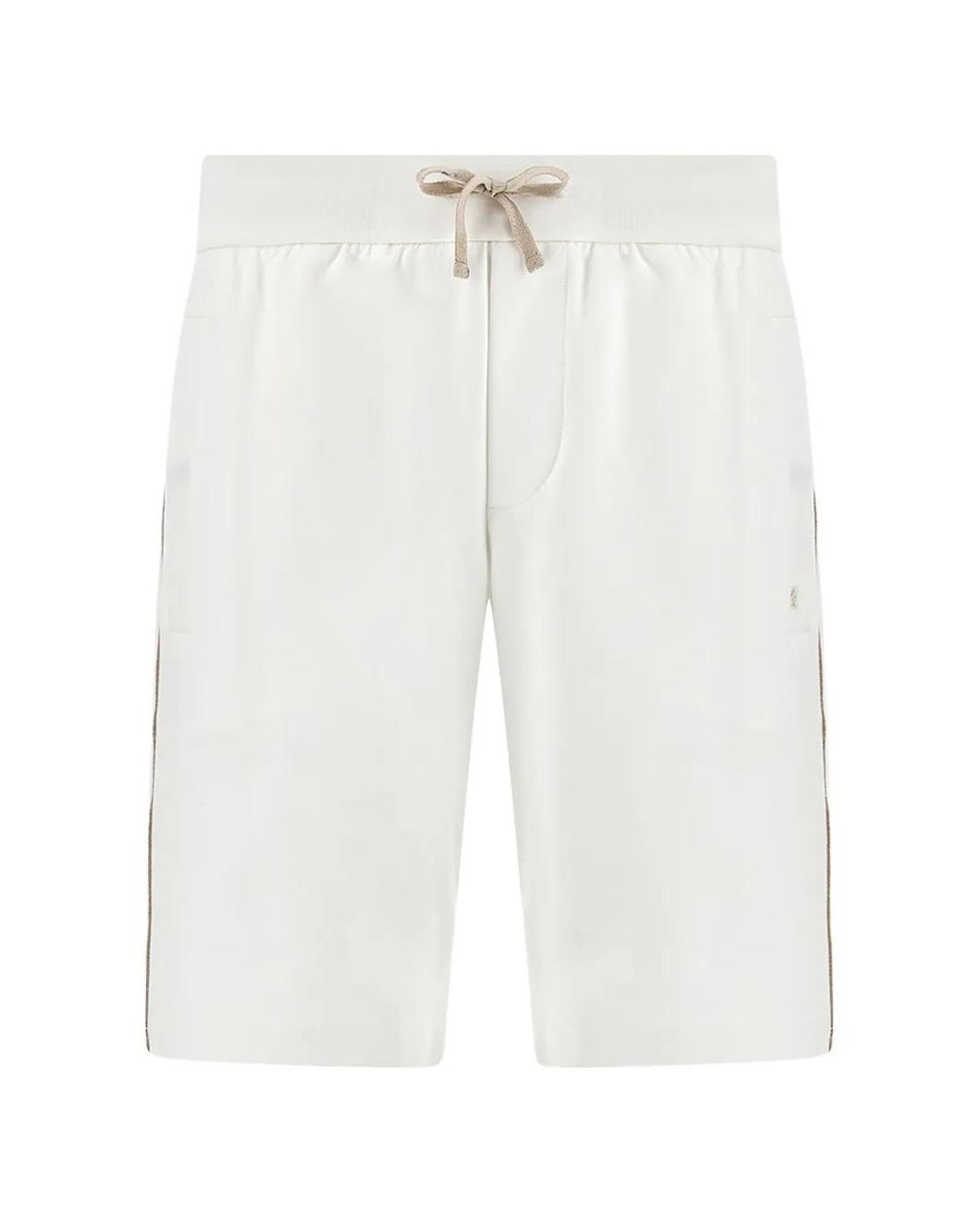 Paul & Shark White Drawstring Shorts for men