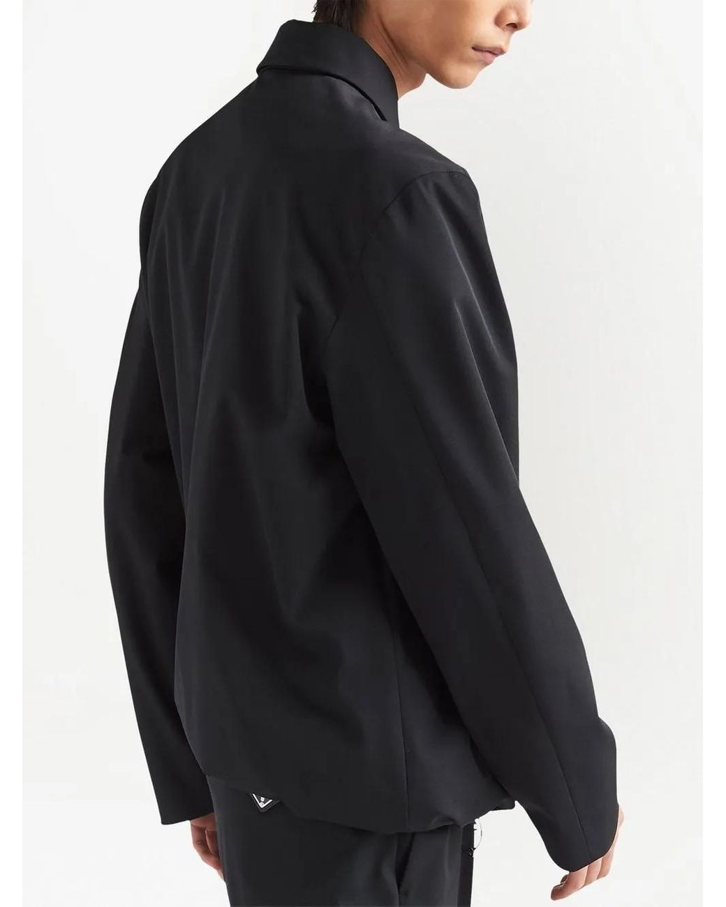 Prada Blue Polyester Shirt for men